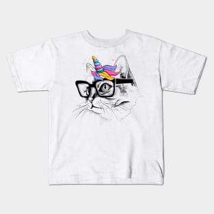 Caticorn Is My Valentine, Unicorn Valentine Kids T-Shirt